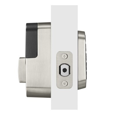 Yale Pro 2 Key Free Pushbutton Keypad Lock, Bluetooth with Wi-Fi Connect Bridge, Satin Nickel